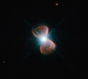 Bipolar planetary nebula PN Hb 12. NASA, ESA