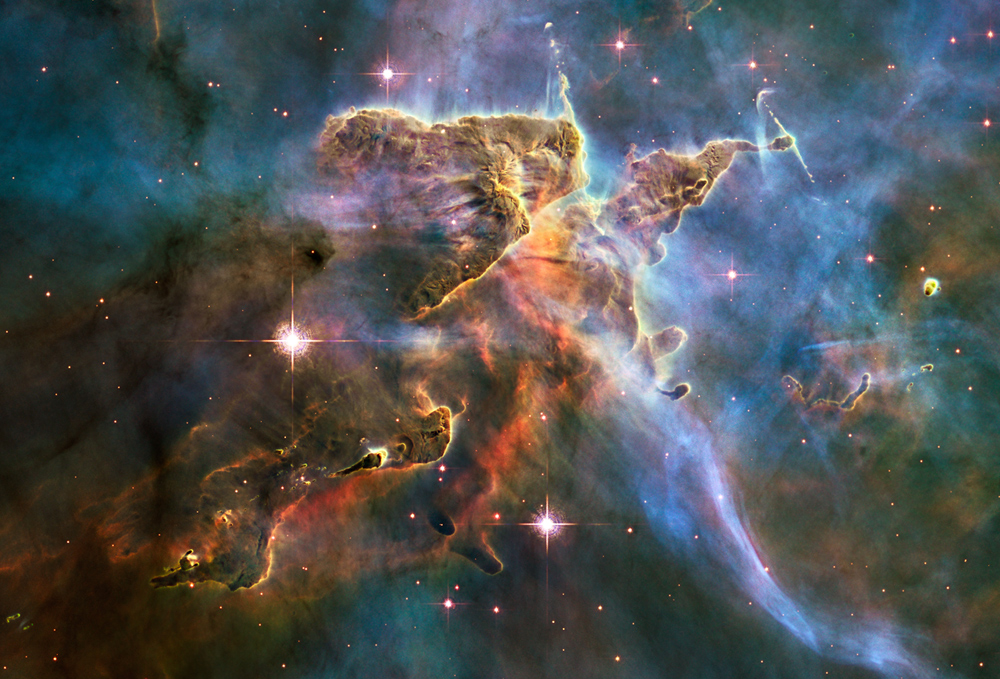 Phoenix Rising. Carina Nebula. NASA Hubble