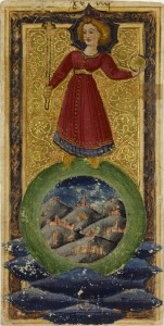 XXI The World. Charles VI Tarot. wikimedia