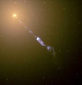 Cosmic Searchlight from Galaxy M87. NASA Hubble